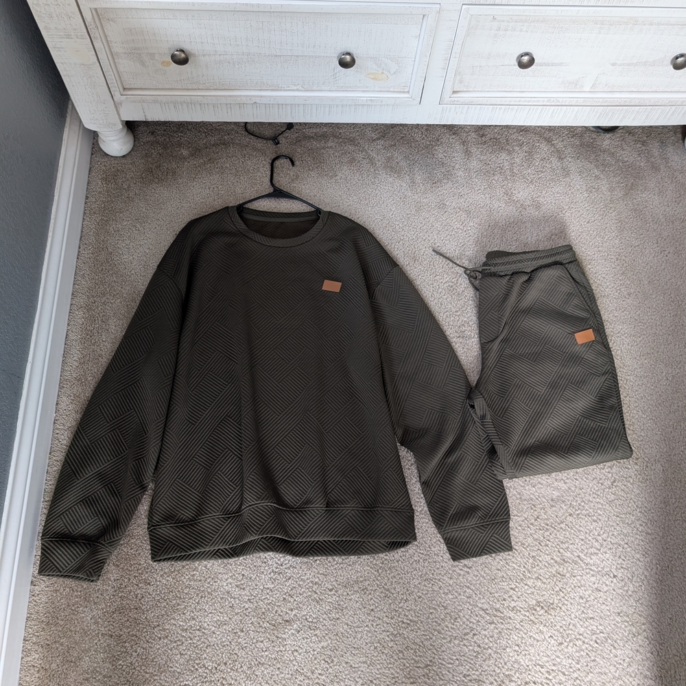 & Other Stories Olive Green Crewneck Sweater